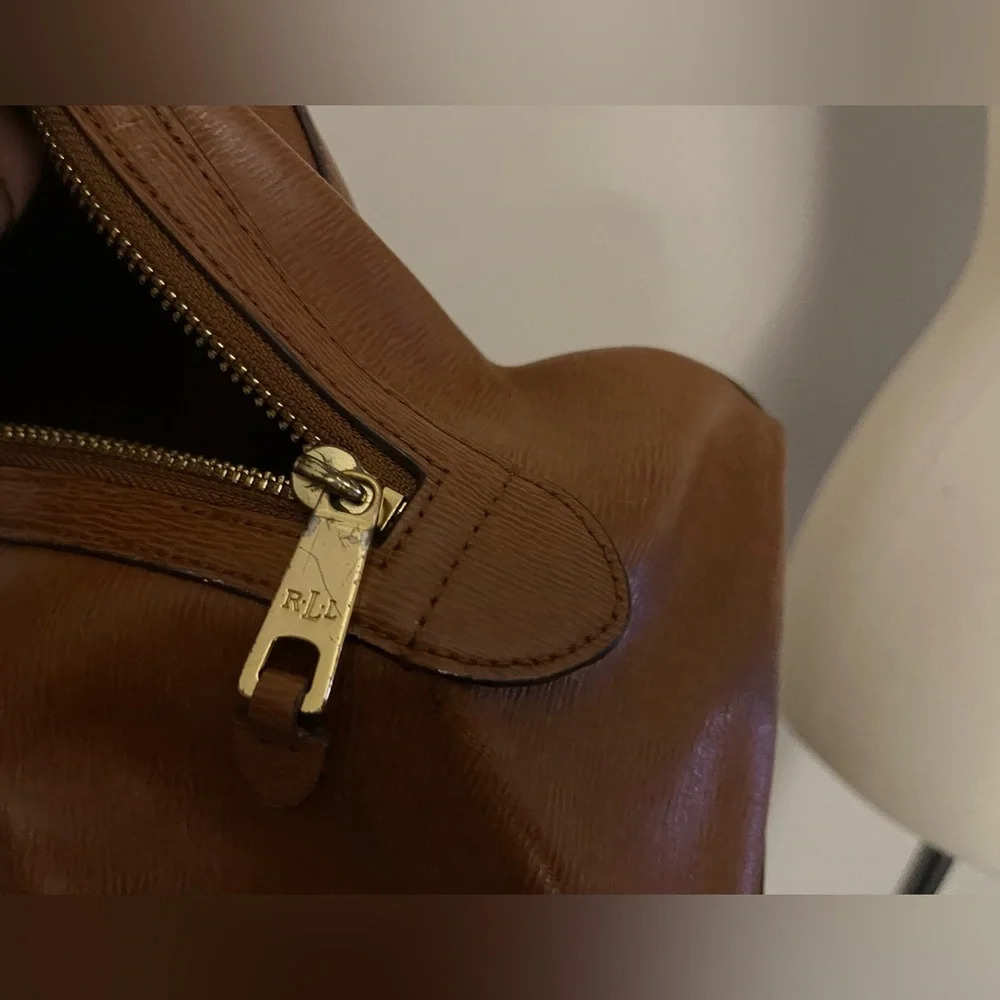 Ralph Lauren leather bag chic classic vintage - Picture 3 of 15